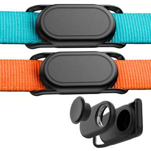 lot 18022 image: DDJ 2 Pack Dog Collar Holder for Samsung Smart Tag 2, Dog GPS Tracker Waterproof Silicone Case for Galaxy Smarttag2, Anti-Lost and Scratch Resistant, for Cat, Pet, Fits Different Width Collars