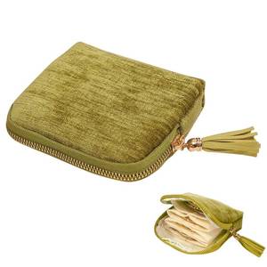 lot 18039 image: huoflame Mini Jewelry Storage Pouch for Women �� Portable Makeup & Coin Bag, Multi-Function Small Zipper Organizer for Rings, Earrings, Necklaces, Travel Velvet Cosmetic Bag