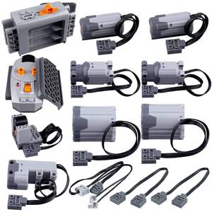 lot 18047 image: 13-in-1 Power Function Motors Set Compatible with Technology Bricks, The Kit Parts Includes M L XL Servo Motor AA Battery Box, 2.4G Remote Control Receiver, Christmas and Birthday Gifts for MOC Player