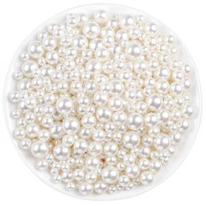 lot 18065 image: Pearl Beads, Anezus 800pcs Ivory Pearl Craft Beads Loose Pearls for Jewelry Making, Crafts, Decoration and Vase Filler (Assorted Sizes)