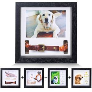 lot 18113 image: KCRasan Pet Picture Frame Memorial - Dog Memorial Sentiment Frame for Loss of Dog Gifts - Pet Collar Frame Remembrance Sympathy Cat Tribute Keepsake