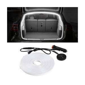 lot 18118 image: Sandfren Car Trunk LED Strip Light, 12V 16.4FT Flexible Cuttable Silicone Vehicle Trunk Cargo Area Ambient Light, Waterproof Automotive Cargo Neon Strip Lighting, Universal for Vehicles (White)