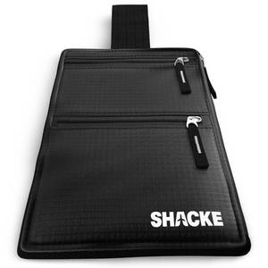 lot 18471 image: Shacke Hidden Travel Belt Wallet wRFID Blocker (Black with Black Strap)
