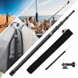 lot 18498 image: BRDRC 3m Selfie Stick for Insta360 X5 X4 Air, 118 Inch Carbon Fiber Invisible Ultra Long Extension Pole for Insta 360 ONE X5 X4 X3 RS, for DJI OSMO 360 Accessories (with Go Pro Adapter, Storage Bag)