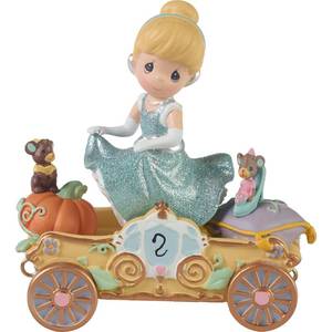 lot 19688 image: Precious Moments, Disney Showcase Collection, Bibbidi, Bobbidi, Boo �� Now Youre Two, Disney Birthday Parade, Age 2, Resin Figurine, 104404