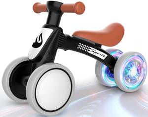 lot 19709 image: Colorful Lighting Baby Balance Bike Toys for 1 Year Old Boy Gifts, 10-36 Month Toddler Balance Bike, No Pedal 4 Silence Wheels & Soft Seat First Bike, One Year Old Boy Birthday Gift.
