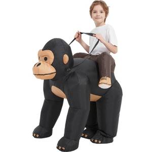lot 19711 image: One Casa Inflatable Costumes for Kids,Blow Up Gorilla Suit,Ride On Halloween Costumes for Boys Girls (7-10YRS)
