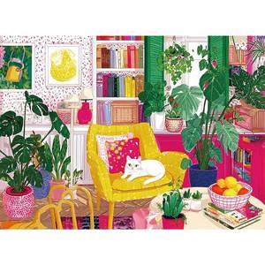 lot 20086 image: 300 Piece Puzzles for Adult,Colorful and Fun Floral-Themed Cats Puzzle for Kids Adult Seniors,Recycled Paper Jigsaw Puzzle,Challenging Family Activity Game Gift for Friends Men Women Seniors,20.515In