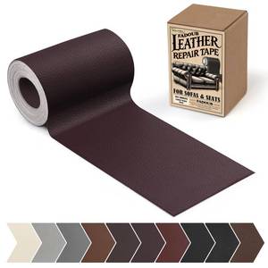 lot 20092 image: Fadoub Leather Repair Patch, 3 x 60In Self Adhesive Leather Repair Tape Kit for Furniture, Couch, Sofa, Office, Car Seats, Car Interior, Vinyl Repair Kit (Coffee Brown)