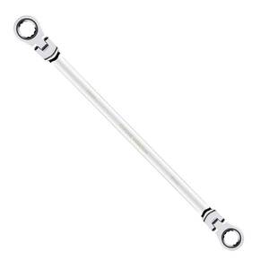 lot 2111 image: BULLTOOLS Flex-Head Extra Long Ratcheting Wrenches Double Box End Chrome Vanadium Steel 72-Tooth Wrench with Metric 12 mm x 14 mm