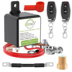 lot 2132 image: DZSSCY Remote Battery Disconnect Switch 12v, 250A, Battery Cut Off Switch Anti-Theft, Prevent Battery Drain, Remote Battery Kill Switch for Car, Disconnect Negative Car Kill Switch Anti-Theft, Truck