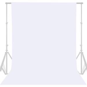 lot 2137 image: GFCC 8FTX10FT White Backdrop Background for Photography Photo Booth Backdrop for Photoshoot Background Screen Video Recording Parties Curtain