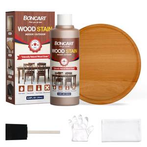 lot 2207 image: Boncart Water-Based Wood Stain, 8.45FL.OZ250mL Stain for Wood, Suitable for Staining Indoor and Outdoor Wooden Items and Furniture, Non-Toxic, Multiple Finishes (Teak)