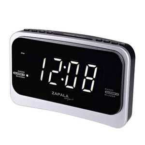 lot 2209 image: ZAPALA expert Alarm Clock Radio for Bedroom, 2 Alarms Big LED Display Plug in Simple Basic Digital FM Clock Radio with USB Charging Port, Adjustable Volume, Dimmable, Snooze for Deep Sleepers Kids