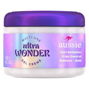 lot 6130 image: Aussie Ultra Wonder Gel Cr�me All-in-1 Moisturizing Hold Styler, Gel  Cream, for All Hair Types and Curls, 10.1oz