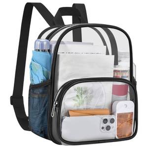 lot 6150 image: USPECLARE Clear Backpack for Stadium Events Small Clear Backpack 11.5x9.5x6 for Concert Sport Events Work Travel
