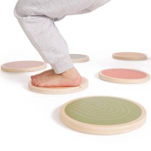 lot 6247 image: ZICOTO Fun Stepping Stones for Kids - Perfect Toddler IndoorOutdoor Activity to Improve Balance and Coordination Skills - Safe Non-Slip Obstacle Course and Sensory Toy Set of 6 for Ages 1-3, 3-4