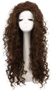 lot 6258 image: karlery Womens Fluffy Curly Dark Brown wig Halloween Cosplay Wig Anime Costume Party Wig