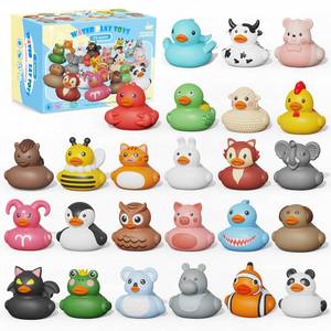 lot 6277 image: A25PCS Rubber Ducks,Toddler Bath Toys,No Hole Bathtub Toys,Baby Pool Toys for 18 Months and Older
