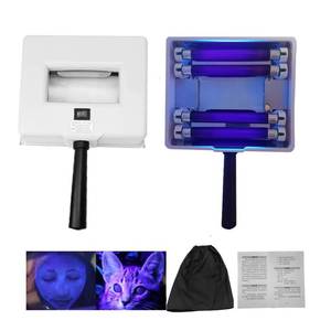 lot 9140 image: NaSeny Wood��s Lamp - Handheld Facial Skin Care Analyzer,Home Salon Equipment, Wood Lamp for Cat Dog Test Pets Urine