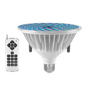 lot 9142 image: SngBrt 50W Color LED Pool Light Bulb, 120V RGB Color Changing Pool Lights for Inground Swimming Pool, Replacement Bulb for Pentair Hayward Fixtures (QHL-PAR38-B)