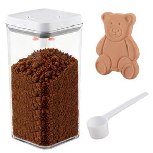 lot 9145 image: WeiLingBo Brown Sugar Keeper Storage Container With Lids Airtight, 2.3 Quart Brown Sugar Keeper Storage Container with Spoon, Food Saver Jar for Cookies or Crackers