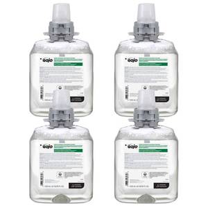 lot 9159 image: GOJO Green Certified Foam Hand Cleaner, Fragrance Free, 1250 mL Hand Soap Refill FMX-12 Push-Style Dispenser (Pack of 4) - 5165-04
