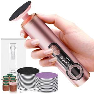 lot 10124 image: Electric Foot Callus Remover Rechargeable, Professional Pedicure Tools for Feet with 40PCS Sandpaper Discs, Adjustable Speed Heel Scraper for Cracked Heels, Foot Care Scrubber File for Dry Dead Skin