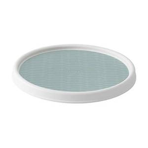 lot 10160 image: Copco Basics Non-Skid Pantry Cabinet Lazy Susan Turntable, 12-Inch, Blue