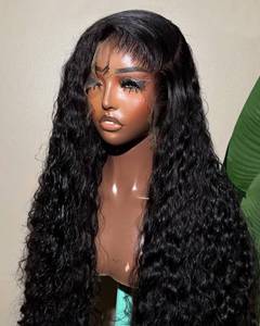 lot 11049 image: BEEOS Curly 13x6 SKINLIKE Real HD Lace Frontal Wig, 250% Density Pre-Plucked Bleached Knots Human Hair Wig 30 Inch