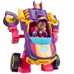 lot 12002 image: Marvel Iron Man and his Awesome Friends Ironheart 2-in-1 Mech Suit & Vehicle, Action Figure & Toy Vehicle Set, Super Hero Toys, Ages 3