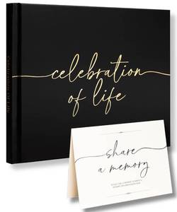 lot 12016 image: Lamare Funeral Guest Book for Memorial Service �� Elegant Celebration of Life Guest Book and in Loving Memory Guest Book - Condolences Book for Funeral