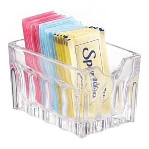 lot 12042 image: Clear Sugar Packet Holder - Libbey Glass - 5258
