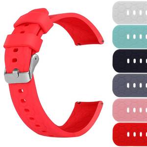 lot 12052 image: 18mm 20mm 22mm Width Silicone Quick Release Wristband Replacement Sports Straps Bracelet Watch Band Women Men Strap with Quick Release Pins for Smartwatch (Width22mm, Red)