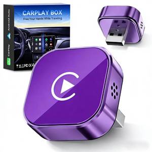 lot 12060 image: shenghuo 2026 Wireless Car Adapter - Universal Smart Screen Converter, USB-CType-C, Plug & Play, Zero Delay Needs Built-in Vehicle System (Purple)