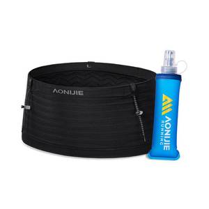 lot 12072 image: Running Belt for Men Women with 250ml Water Bottle, Lightweight Reflective Waist Pack for Running, Hiking, Training - L