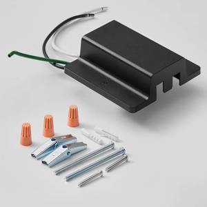 lot 12076 image: VANoopee H Track Floating Canopy Connector Black for Single Circuit H Type Rail, Cover Compatible With Halo System, LED Lighting Accessories Kit, Easy Install