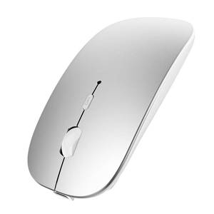 lot 12083 image: SUNGI Bluetooth Mouse for LaptopMacBookiPadAndroid PC,Rechargable Quiet Slim Wireless Mice for WindowsLinuxTablet,Silver