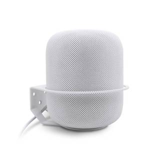 lot 12114 image: ALLICAVER Wall Mount Compatible Apple HomePod, Speaker Mount for Homepod 2, Sturdy Metal Made Mount Stand Holder Compatible Apple HomePod, White
