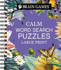 lot 12153 image: Brain Games Calm Word Search Puzzle Book Large Print