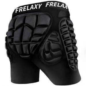 lot 12452 image: Frelaxy 3D Protective Butt Pads Padded Shorts for Snowboard, Ski and Skate, Crash Pad Impact Gear, Protection for Tailbone, Hip, and Butt (Used)