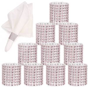 lot 12454 image: Pink Rhinestone Mesh Trim Ribbon Roll