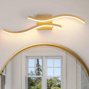 lot 13379 image: Vloitgol Bathroom Vanity Light Fixture, 26W 5CCT Dimmable Modern Led Bathroom Light Fixtures Over Mirror, LED Vanity Lighting Bar for Bathrooms (Gold, 24inch)