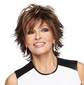 lot 14107 image: Raquel Welch Trend Setter Mid-Length Shag Wig by Hairuwear, Large Cap Size, R11S Glazed Mocha