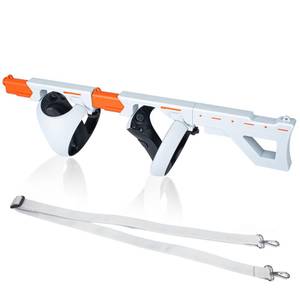 lot 14122 image: DEVASO Magnetic VR Gun Stock for PSVR2, 3-in-1 Changing VR Handle Accessories for Playstation VR2, Handle Attachment with Shoulder Straps for Enhance FPS Gaming Experience