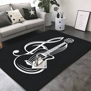 lot 14155 image: Musical Note Sheet Music Area Rugs, Indoor Non-Slip Area Rugs, Machine Washable Breathable Durable Carpet for Living Room Study Dining Decor Mat 19.6x31.5