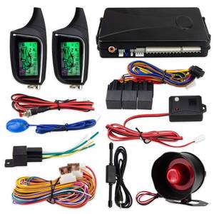 lot 14163 image: EASYGUARD EC205 2 Way Car Alarm System with LCD Pager Display keyless Entry Remote Engine Start Shock Sensor DC12V