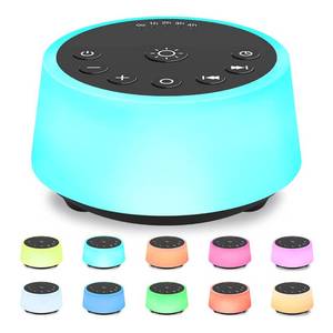 lot 14174 image: Color Noise Sound Machines with 10 Colors Night Light 25 Soothing Sounds and Sleep White Noise Machine 32 Volume Levels 5 Timers Adjustable Brightness Memory Function for Adults Kids Baby
