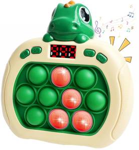 lot 14242 image: Dinosaur Quick Push Bubble Game,Easter Basket Stuffers Pop Fidget Light up Puzzle Game Sensory Toys,Easter Egg fillers Dinosaur Toys for Kids Boys Girls Toddlers Party Favor