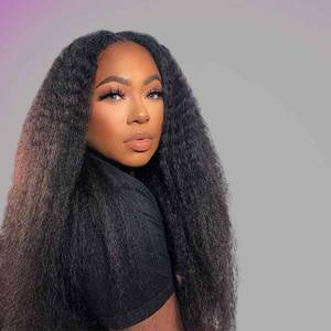 lot 14243 image: Moxuan Kinky Straight Half Wig Synthetic Hair 3 in 1 Seamless Flip Over Half Wigs Glueless Wear and Go Beginner Friendly Clip In Hair Drawstring Headband Wig Natural Black Color for Women 20 Inch